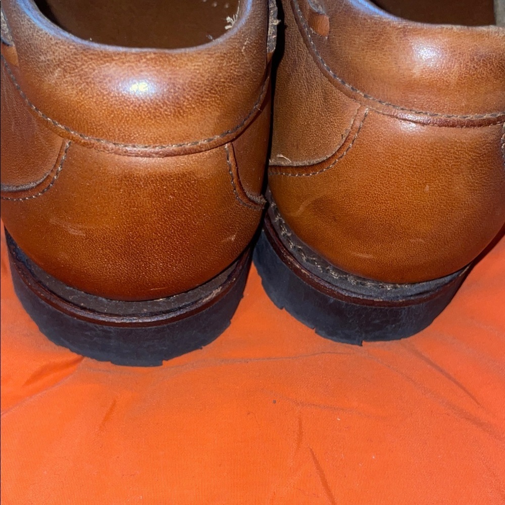 FootJoy Brown Leather Tassel Loafers - Picture 6 of 9